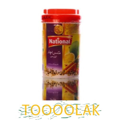 ترشی انبه مخلوط روغنی نشنال پاکستانی 1000 گرمی/National mixed pickle in oil