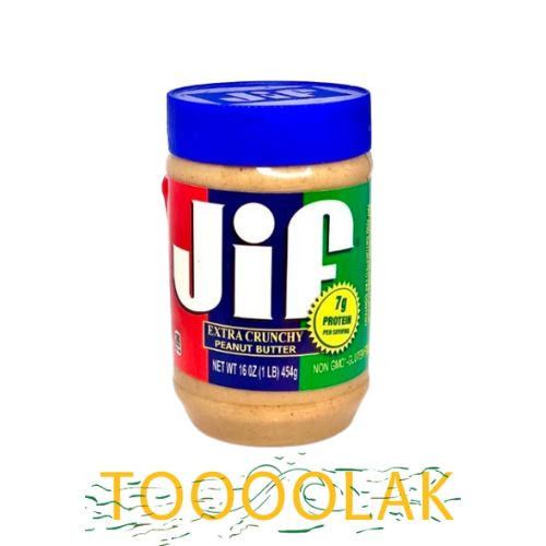 کره بادام زمینی جیف همراه با تیکه های بادام زمینی 454 گرم – Jif extra crunchy