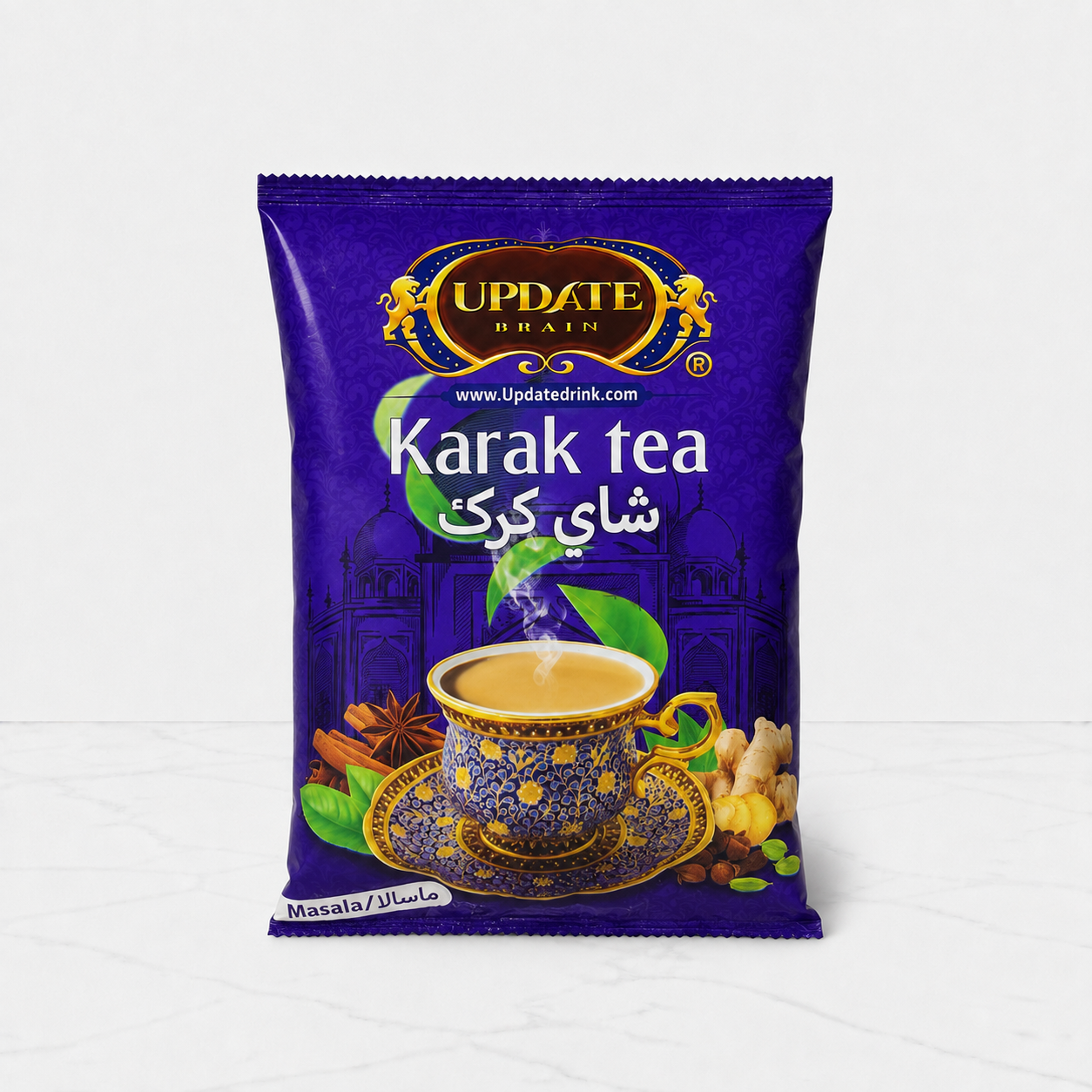 چای کرک طعم ماسالا آپدیت وزن یک کیلوگرم بسته بندی آبی