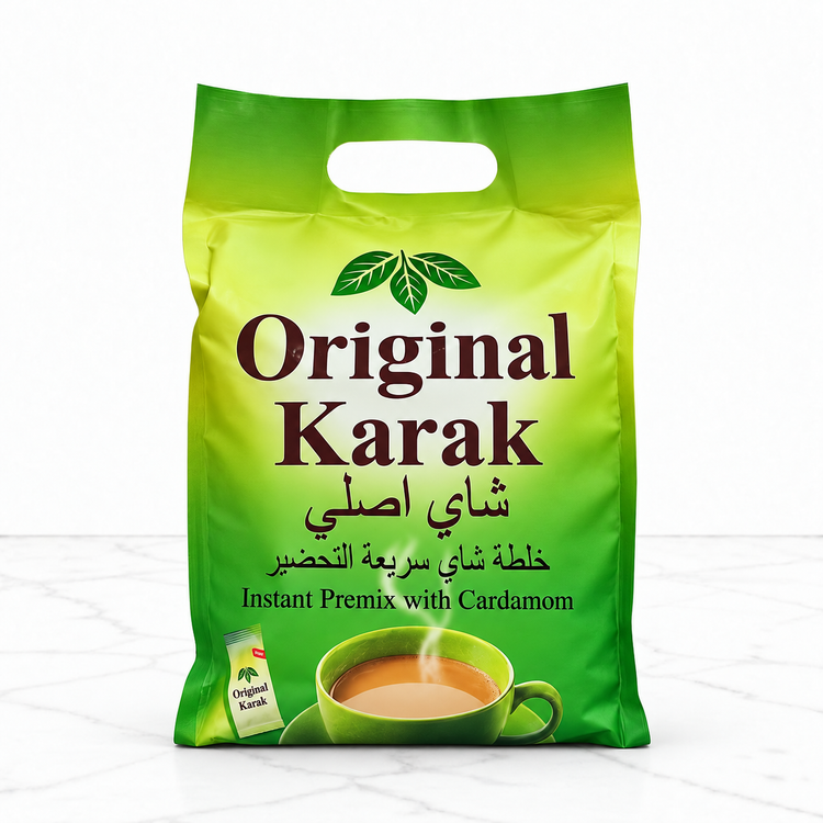چای کرک فوری اورجینال ۲۵ ساشهای ۵۰۰ گرم | ۴ طعم هل، زنجبیل، زعفران و ماسالا